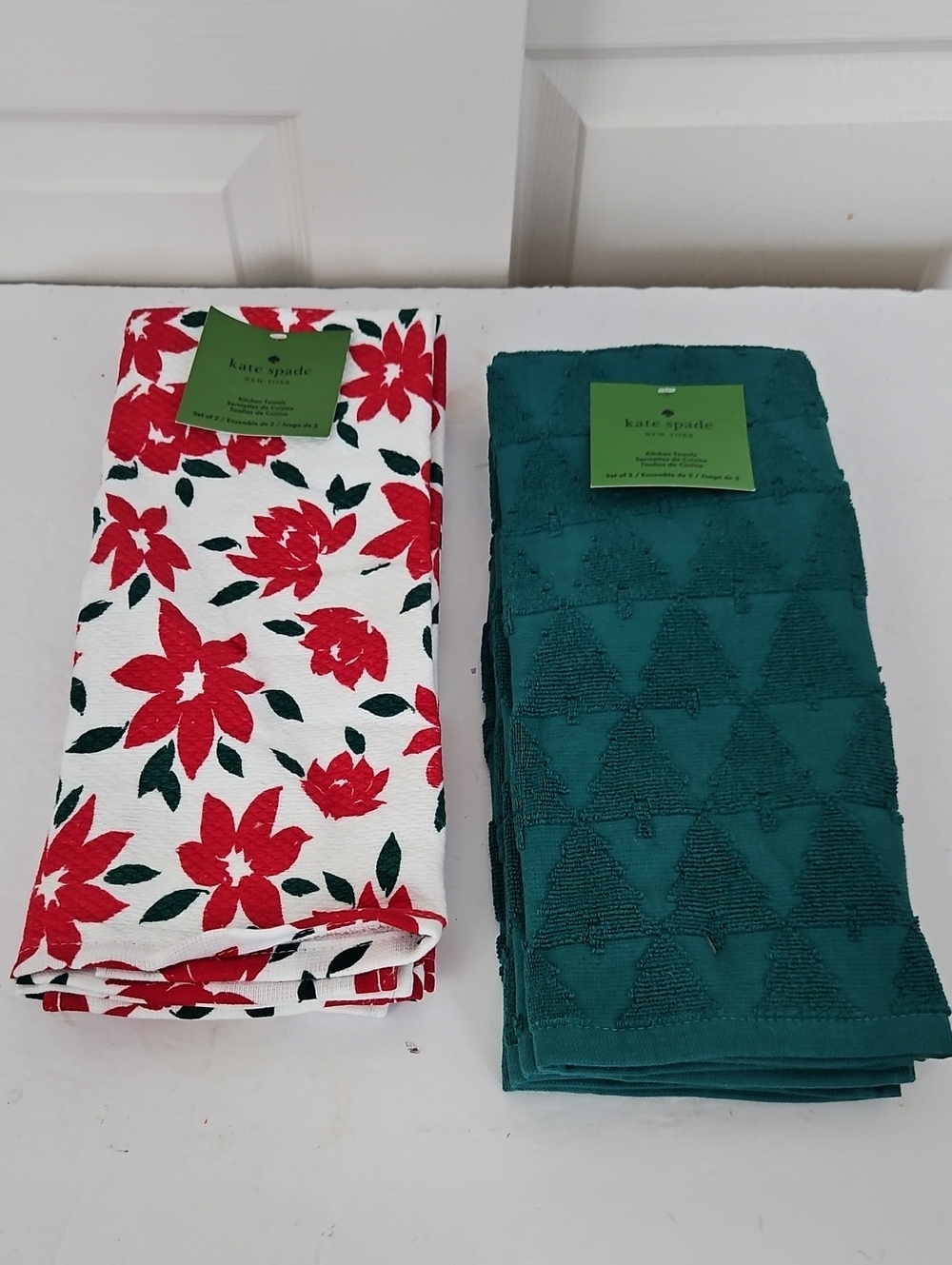 Kate Spade NY NWT 2pk Holiday Kitchen Towels